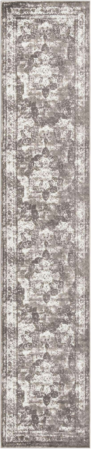 Gray 3' 3 x 16' 5 Sofia Runner Area Rug Durable Easy Clean Stain Resistant Unique Carpet for Affordable Interior Home Design for Sale at Rug Engine