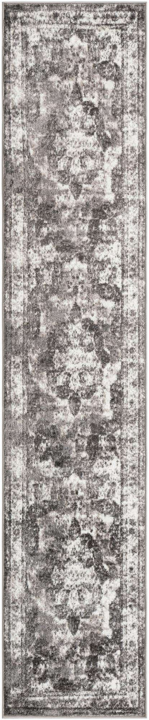 Gray 2' x 9' 10 Sofia Runner Area Rug Durable Easy Clean Stain Resistant Unique Carpet for Affordable Interior Home Design for Sale at Rug Engine