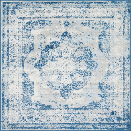 Blue 8' x 8' Sofia Square Rug