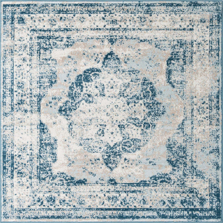 Blue 6' 1 x 6' 1 Sofia Square Rug
