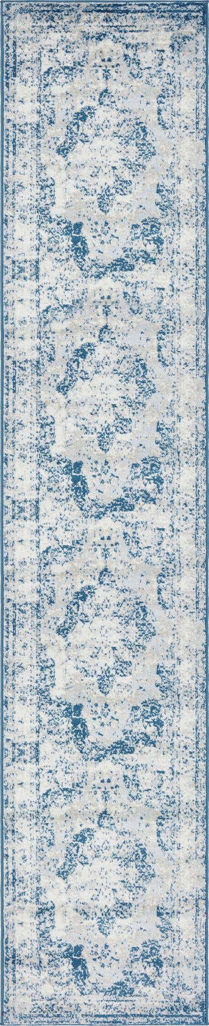 Blue 3' 3 x 16' 5 Sofia Runner Rug
