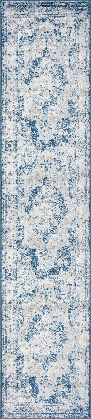 Blue 2' x 10' Sofia Runner Rug