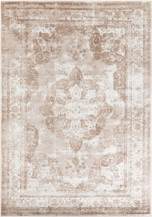 Beige 7' 1 x 10' Sofia Rectangle Rug