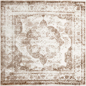Beige 8' x 8' Sofia Square Rug