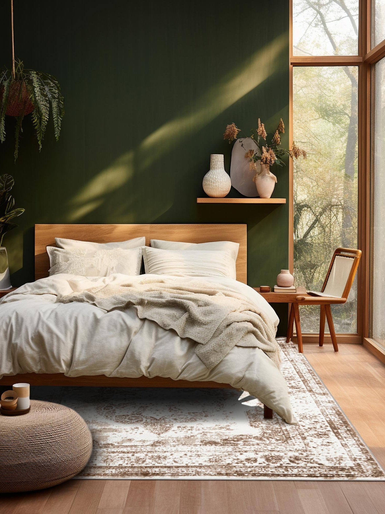 Beige 10' x 10' Sofia Square Area Rug