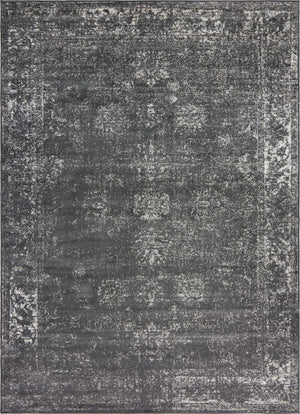 Dark Gray 7' 10 x 11' Sofia Rectangle Area Rug Durable Easy Clean Stain Resistant Unique Carpet for Affordable Interior Home Design for Sale at Rug Engine