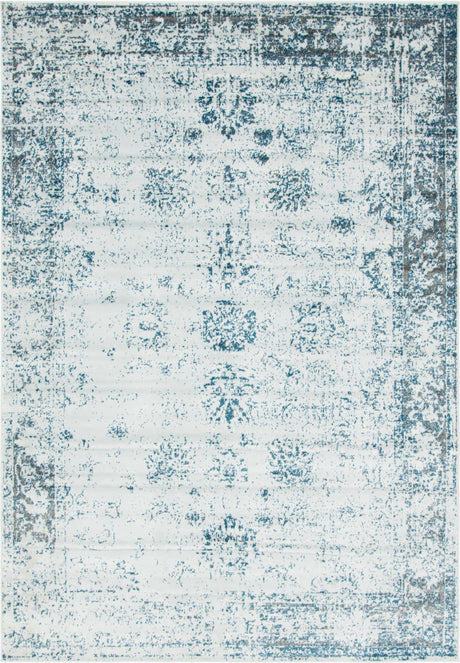 Light Blue 7' 1 x 10' Sofia Rectangle Rug