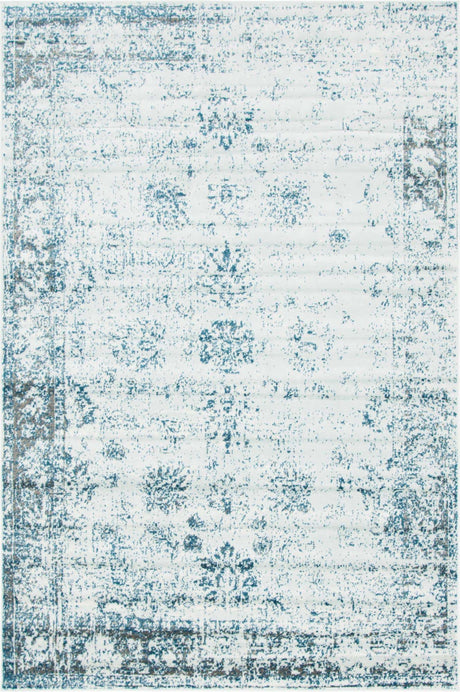 Light Blue 6' 1 x 9' Sofia Rectangle Rug