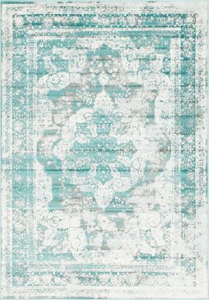 Turquoise 7' 1 x 10' Sofia Rectangle Rug