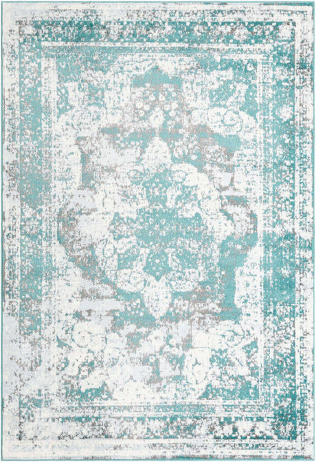 Turquoise 6' 1 x 9' Sofia Rectangle Rug