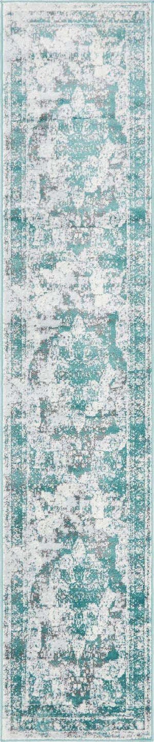Turquoise 2' x 10' Sofia Runner Rug