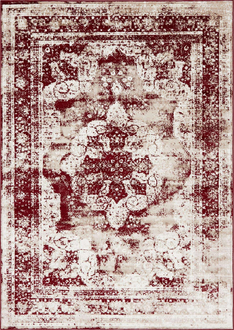 Burgundy 7' 1 x 10' Sofia Rectangle Rug
