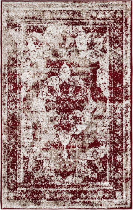Burgundy 3' 3 x 5' 3 Sofia Rectangle Rug