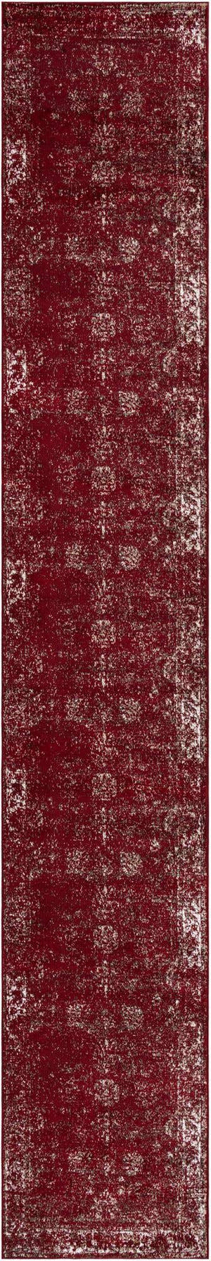 Burgundy 3' 3 x 20' Sofia Runner Rug