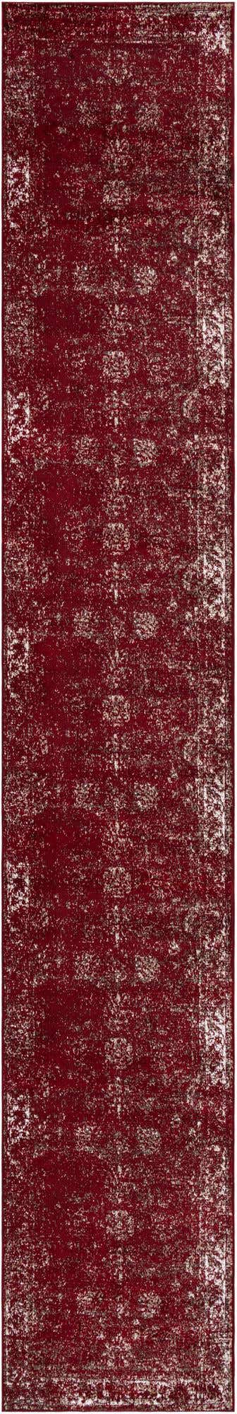 Burgundy 3' 3 x 20' Sofia Runner Rug