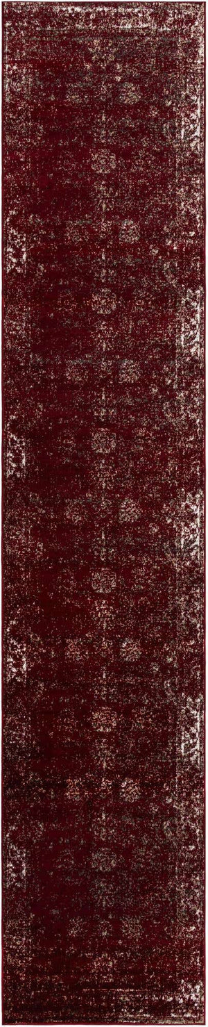 Burgundy 3' 3 x 16' 5 Sofia Runner Rug