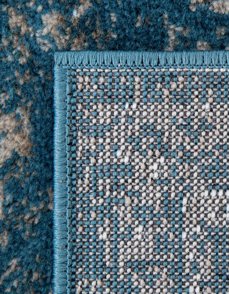 Blue 6' 1 x 6' 1 Sofia Square Area Rug Durable Easy Clean Stain Resistant Unique Carpet for Affordable Interior Home Design for Sale at Rug Engine