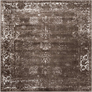Brown 8' x 8' Sofia Square Rug