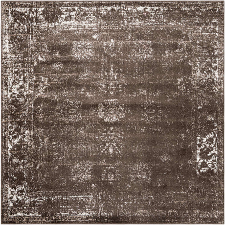Brown 8' x 8' Sofia Square Rug