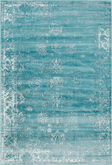 Turquoise 6' 1 x 9' Sofia Rectangle Rug