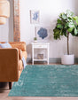 Turquoise 6' 1 x 6' 1 Sofia Square Rug