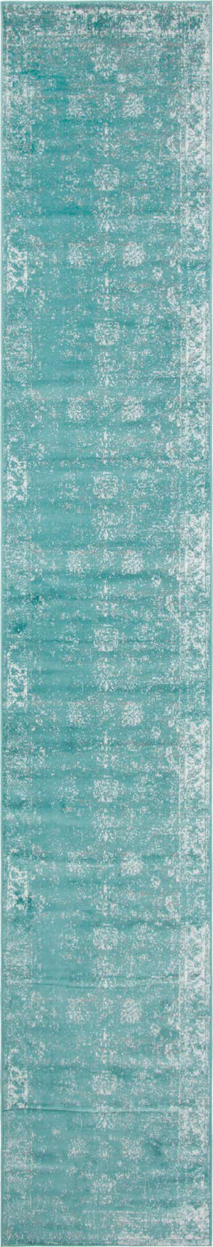 Turquoise 3' 3 x 20' Sofia Runner Rug