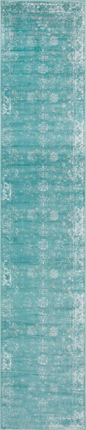 Turquoise 3' 3 x 16' 5 Sofia Runner Rug