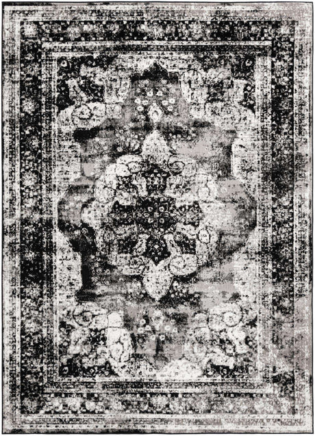 Black 7' 1 x 10' Sofia Rectangle Rug