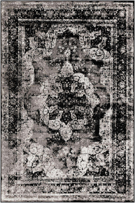 Black 6' 1 x 9' Sofia Rectangle Rug