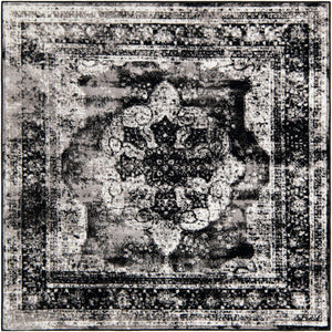 Black 6' 1 x 6' 1 Sofia Square Rug