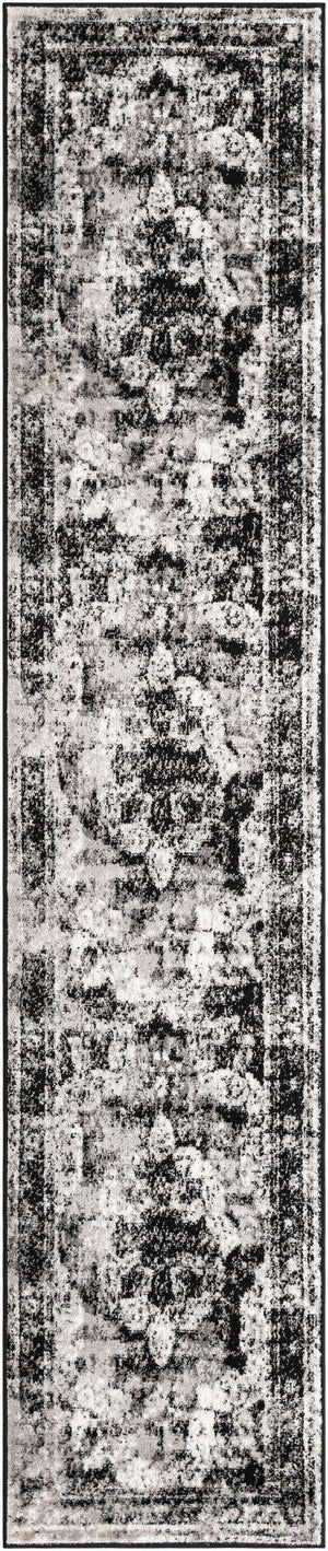 Black 2' x 10' Sofia Runner Rug