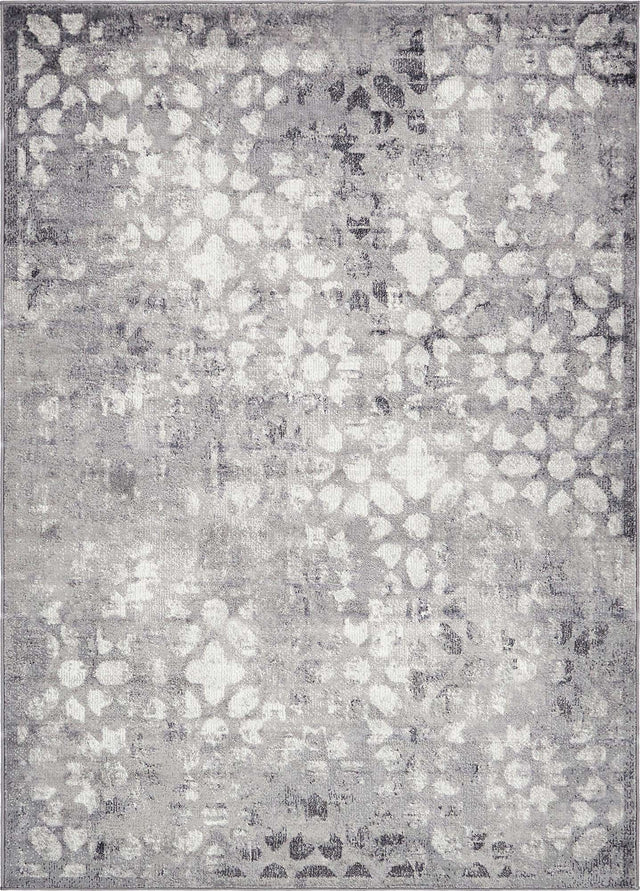 Dark Gray 7' 1 x 10' Sofia Rectangle Area Rug Durable Easy Clean Stain Resistant Unique Carpet for Affordable Interior Home Design for Sale at Rug Engine
