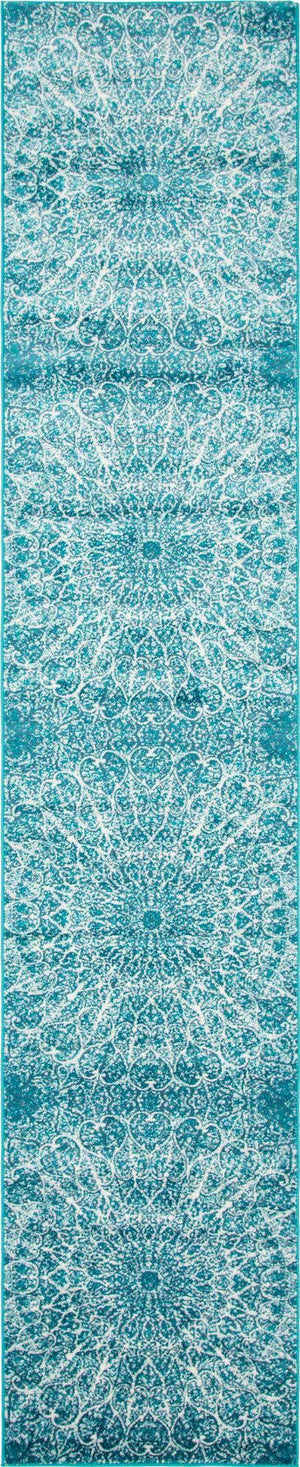Turquoise 3' 3 x 16' 5 Sofia Runner Rug