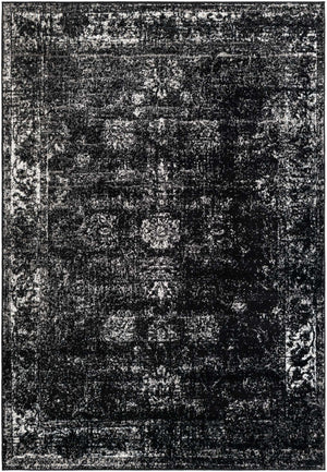 Black 6' 1 x 9' Sofia Rectangle Rug