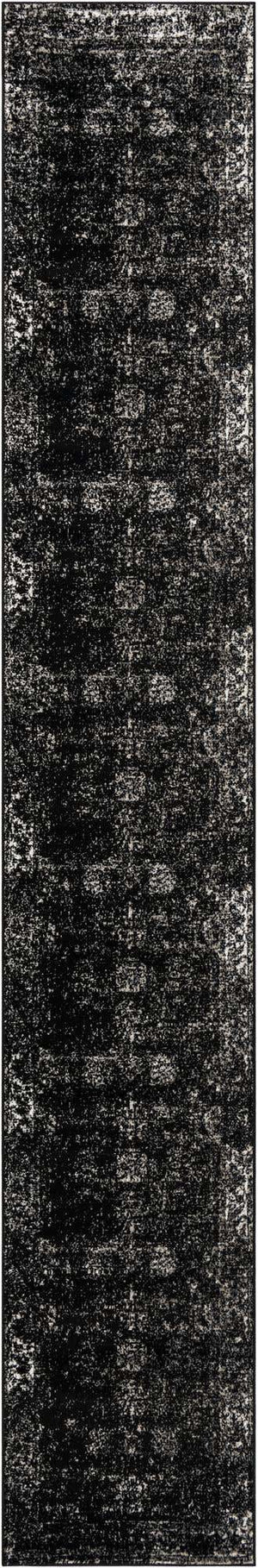 Black 3' 3 x 20' Sofia Runner Rug