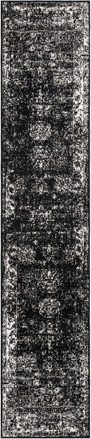 Black 2' x 10' Sofia Runner Rug