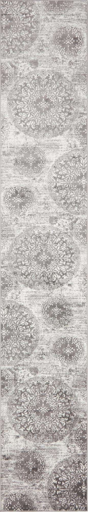 Gray 3' 3 x 19' 8 Sofia Runner Area Rug Durable Easy Clean Stain Resistant Unique Carpet for Affordable Interior Home Design for Sale at Rug Engine