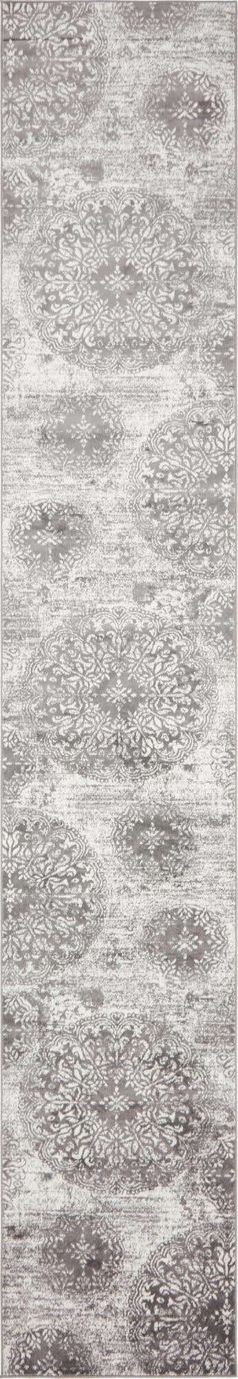 Gray 3' 3 x 19' 8 Sofia Runner Area Rug Durable Easy Clean Stain Resistant Unique Carpet for Affordable Interior Home Design for Sale at Rug Engine