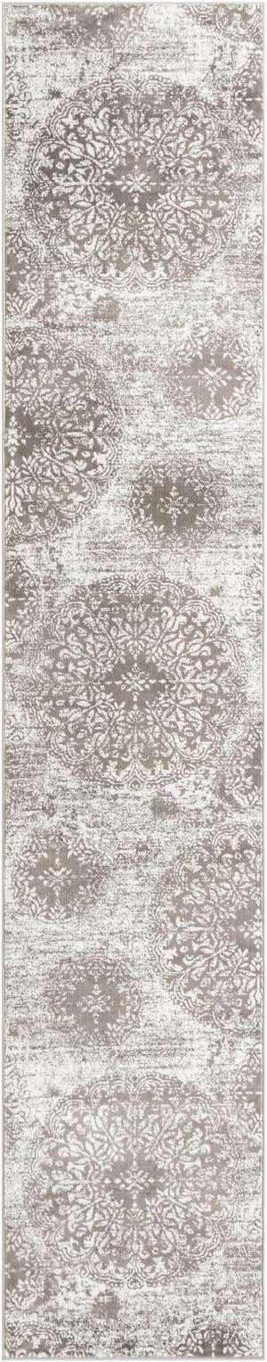 Gray 3' 3 x 16' 5 Sofia Runner Area Rug Durable Easy Clean Stain Resistant Unique Carpet for Affordable Interior Home Design for Sale at Rug Engine