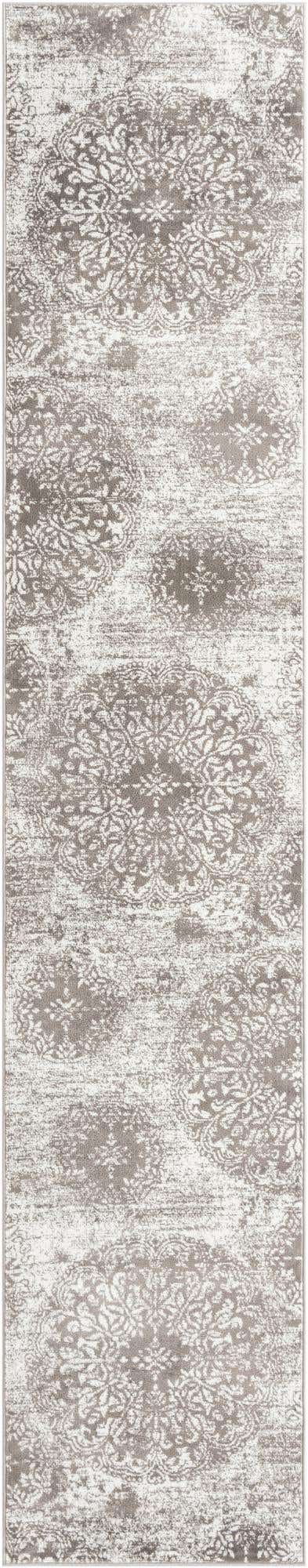 Gray 3' 3 x 16' 5 Sofia Runner Area Rug Durable Easy Clean Stain Resistant Unique Carpet for Affordable Interior Home Design for Sale at Rug Engine