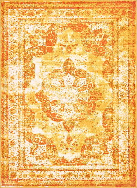 Orange 7' 1 x 10' Sofia Rectangle Rug