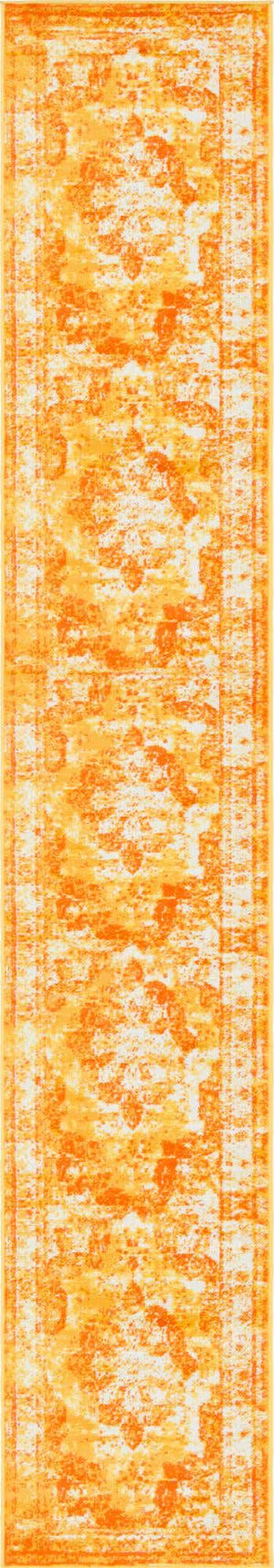 Orange 3' 3 x 20' Sofia Runner Rug