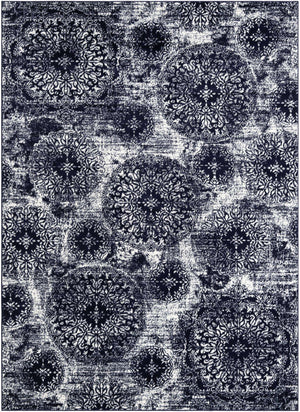 Navy Blue 8' x 11' Sofia Rectangle Rug