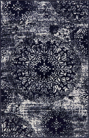 Navy Blue 3' 3 x 5' 3 Sofia Rectangle Rug