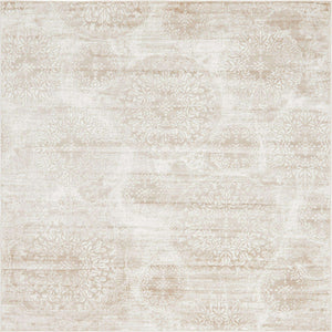 Beige 8' x 8' Sofia Square Rug