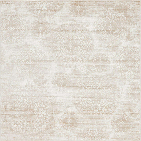 Beige 8' x 8' Sofia Square Rug