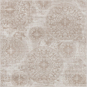 Beige 6' 1 x 6' 1 Sofia Square Rug
