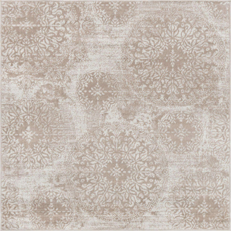 Beige 6' 1 x 6' 1 Sofia Square Rug