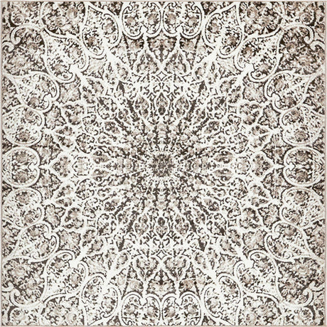 Brown 8' x 8' Sofia Square Rug