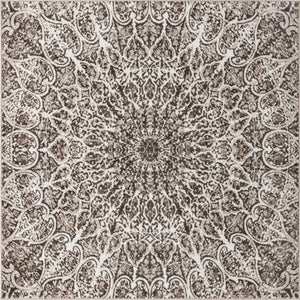 Brown 6' x 6' Sofia Square Rug